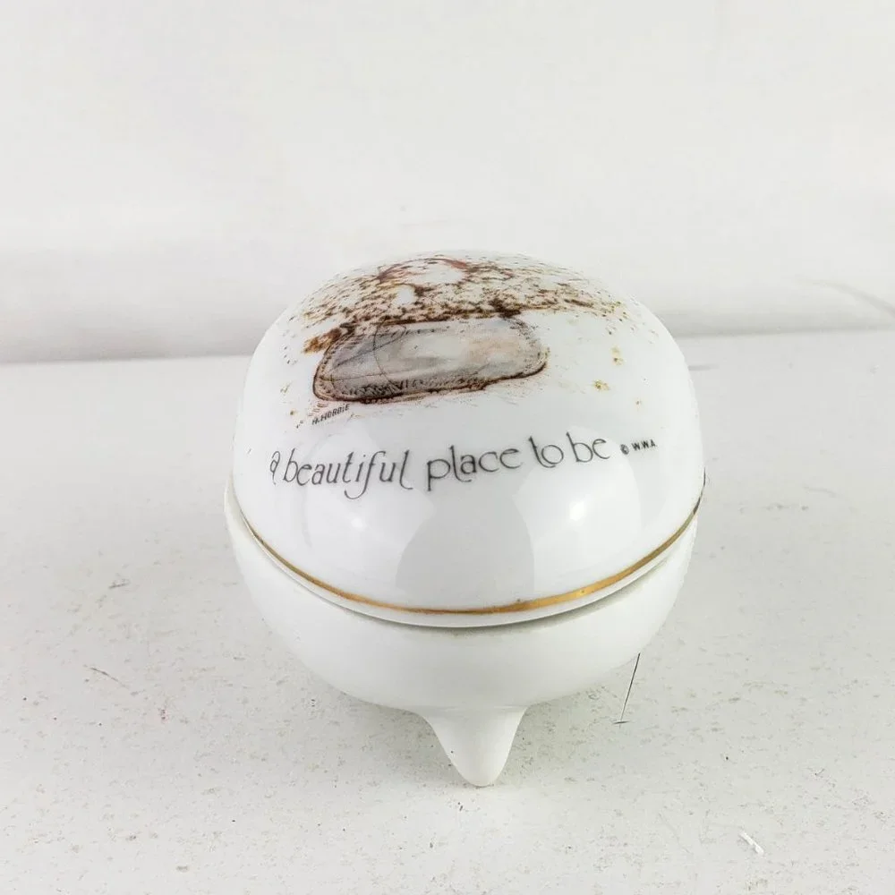 Holly Hobbie Porcelain Egg Trinket Box
